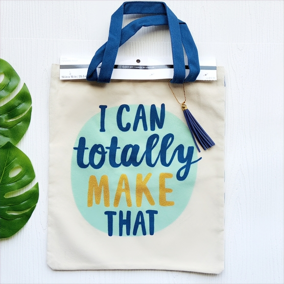 Maker's Gift I Can Totally Make That Reusable Tote Bag NWT! - Picture 1 of 6